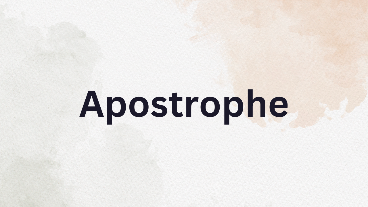 Apostrophe Figure of Speech Definition and Examples